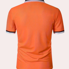 Stijlvol Oranje Herenpoloshirt - Emiel
