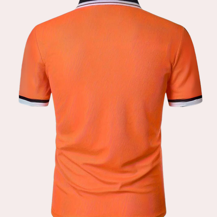 Stijlvol Oranje Herenpoloshirt - Emiel