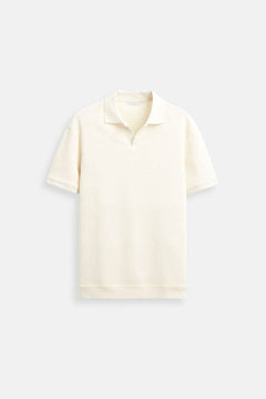 Stijlvolle Heren Polo T-shirt van Wol met Structuur
