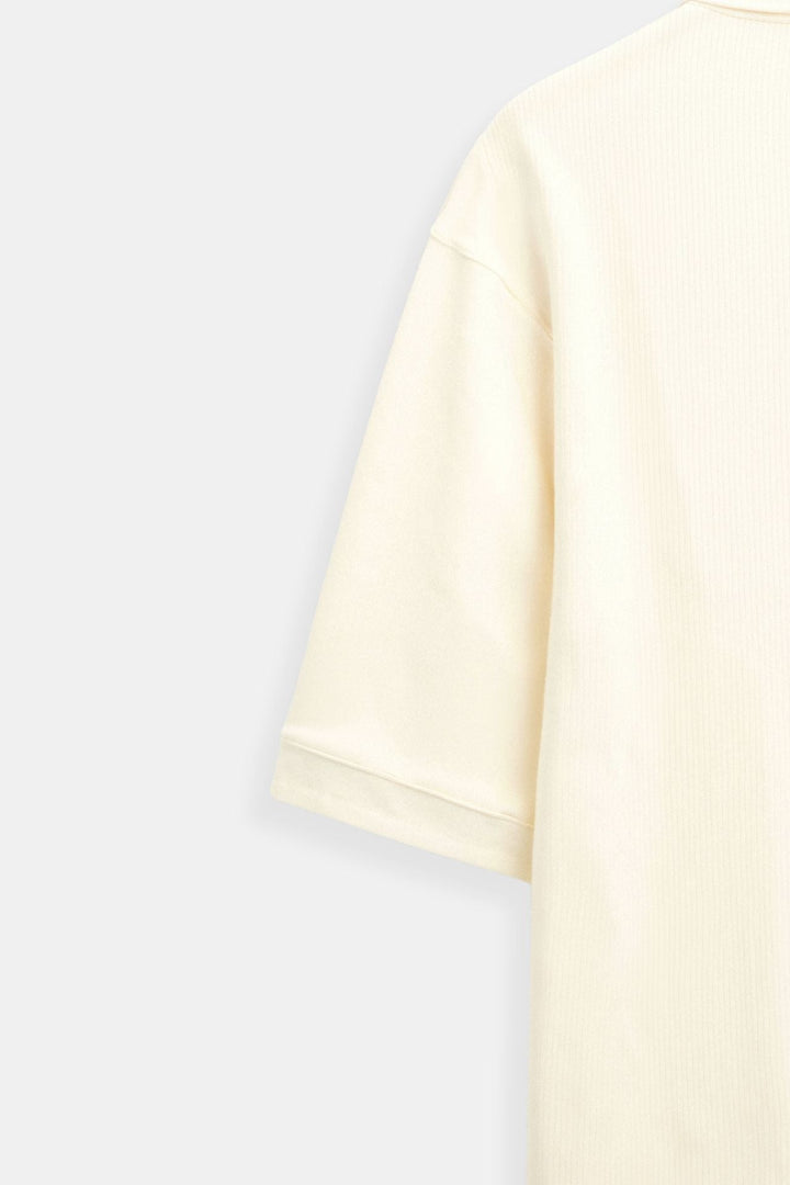 Stijlvolle Heren Polo T-shirt van Wol met Structuur