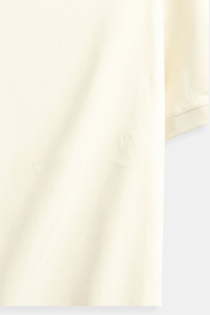 Stijlvolle Heren Polo T-shirt van Wol met Structuur