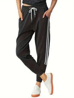 Emma | Dames polyester joggingbroek met trekkoord en zakken