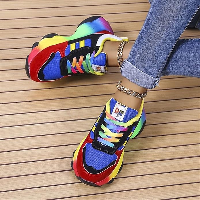 Eva | Comfortabele meerkleurige sneakers