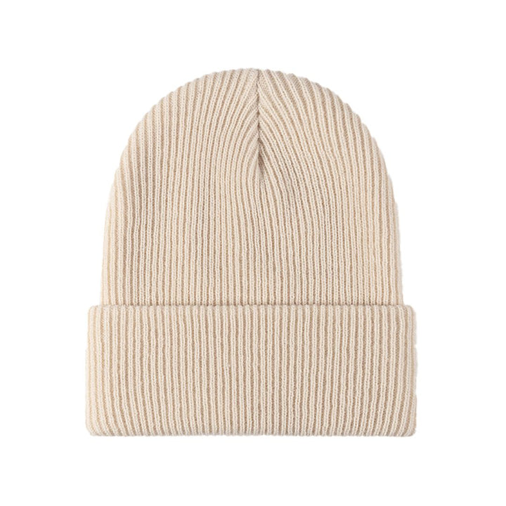 Evelien | Veelzijdige & warme gebreide beanie in de kleur Beige voor dames in Lounge stijl ideaal voor de winter