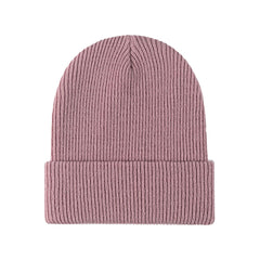 Evelien | Veelzijdige & warme gebreide beanie in de kleur Roze voor dames in Lounge stijl ideaal voor de winter