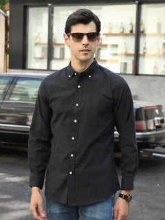 Casual overhemd met mandarin collar