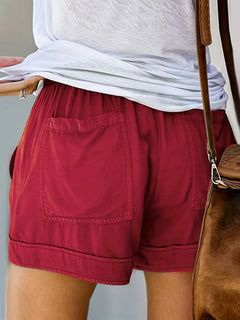 Korte broek met elastische taille