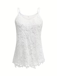 kanten tanktop met V-neck