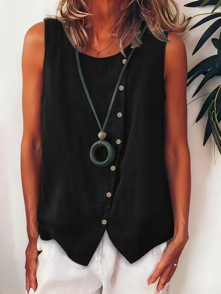 Bohemian dames blouse met knopen