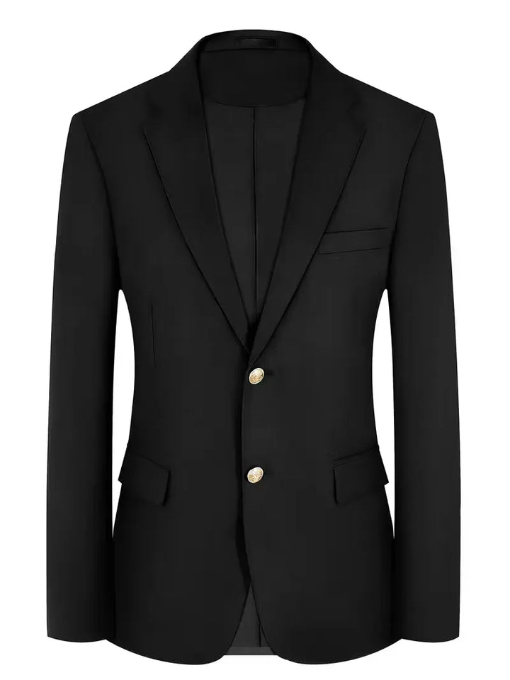 Colbert slim fit met gouden knopen