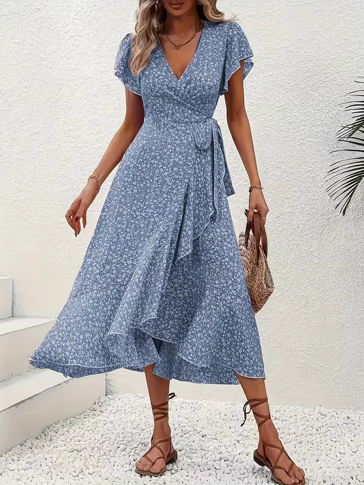 Wikkeljurk met bloemen
