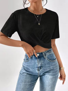 T-shirt met twistdetail