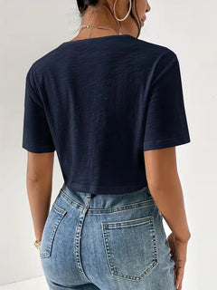 T-shirt met twistdetail