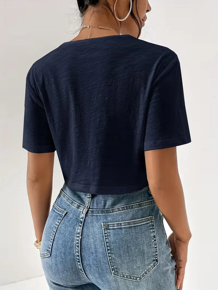 T-shirt met twistdetail