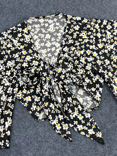 Crop top met bloemenprint