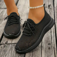 Lage sneakers met geweven design