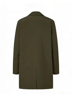Slim fit trenchcoat met zakdetail