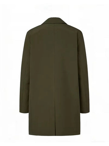 Slim fit trenchcoat met zakdetail