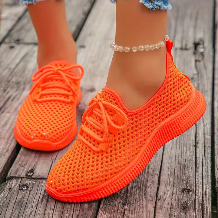 Lage sneakers met geweven design
