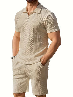 Zomer kledingset met polo en shorts