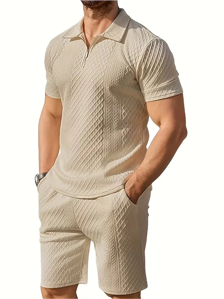 Zomer kledingset met polo en shorts