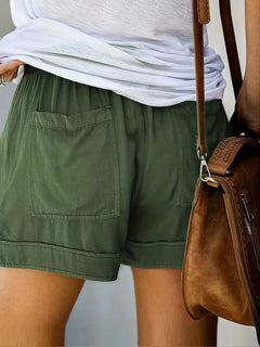 Korte broek met elastische taille