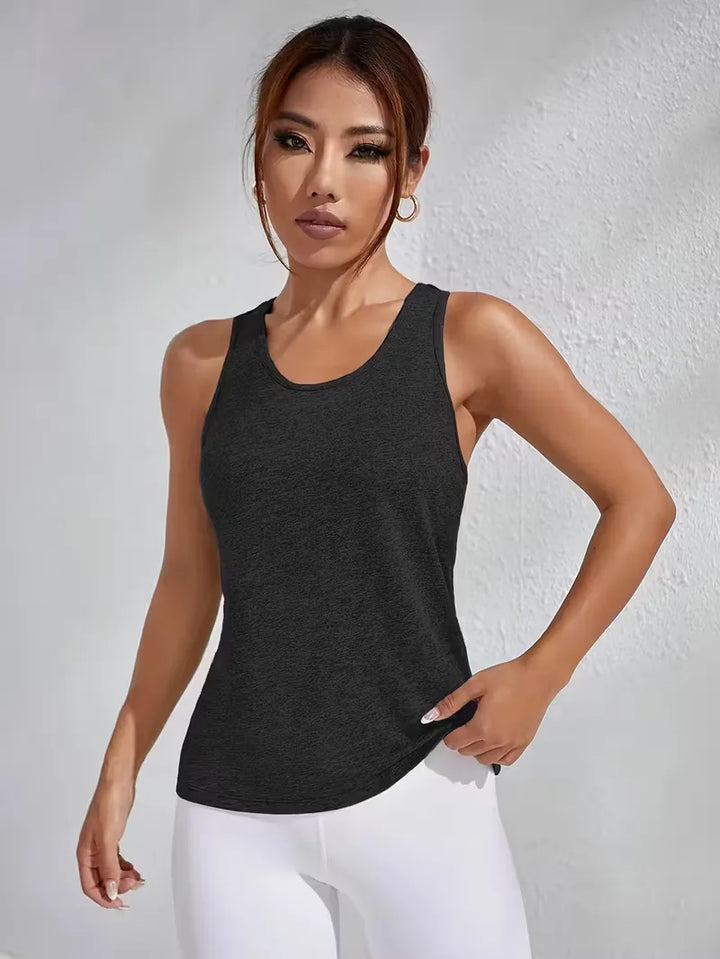 Sporttop met racerback en mesh