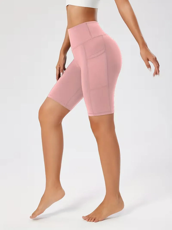 Slim-fit high-waisted shorts