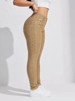 Skinny jeans met high waist
