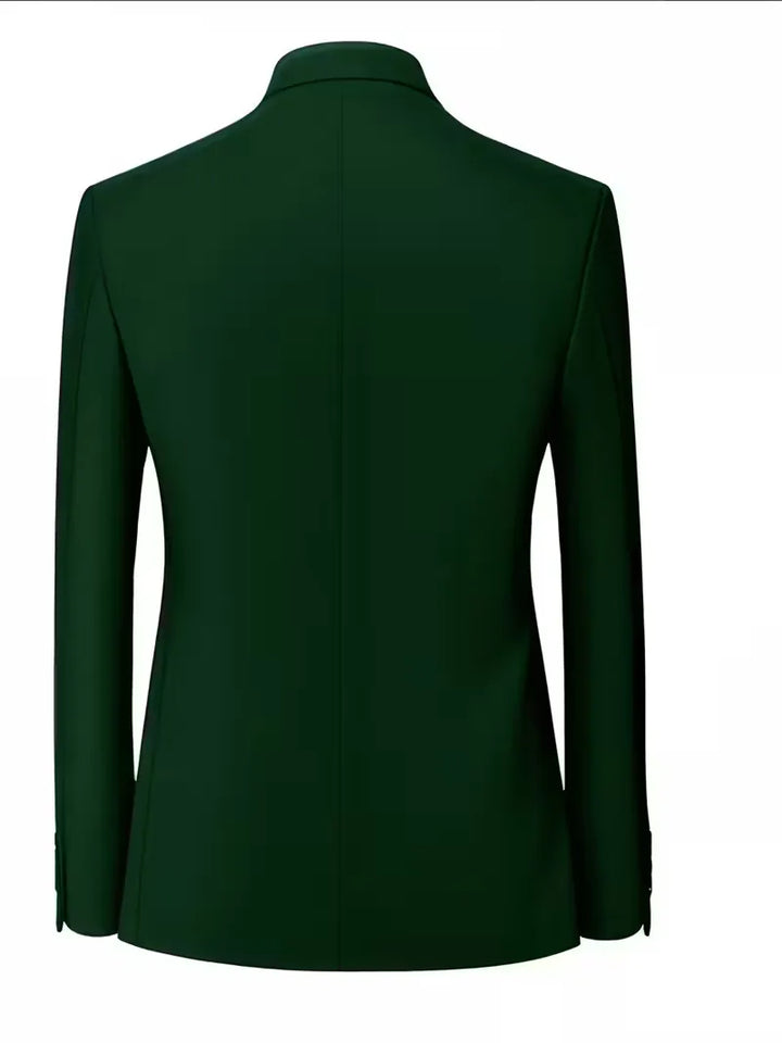 Blazer slim fit met mandarin collar