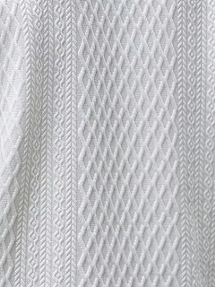 Polo met V-neck en jacquard patroon