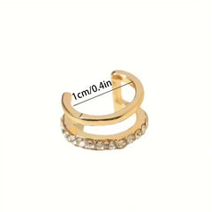Oorbellen met clip-on en stenen