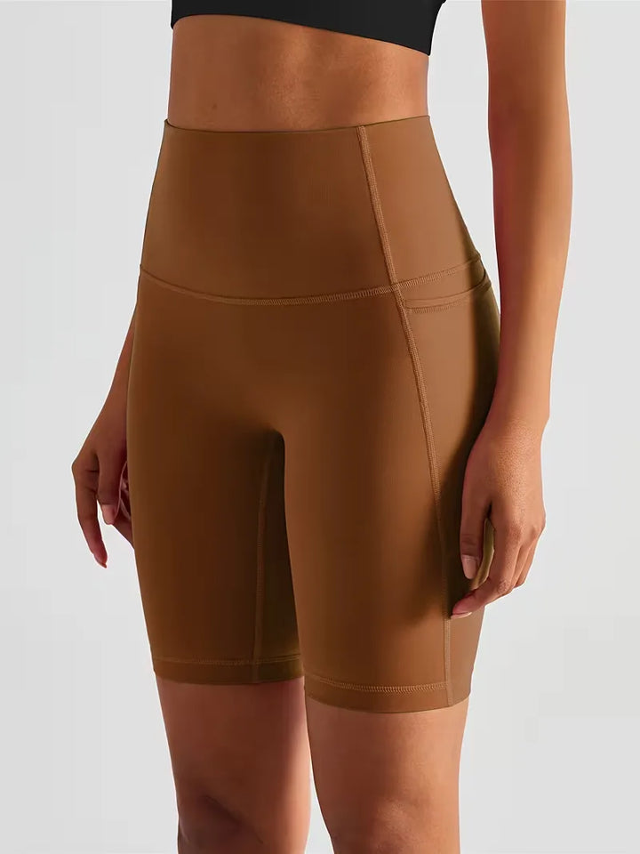 Sportshort met hoge taille