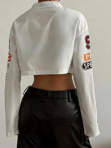 Bomberjack met graphic text