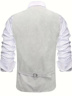 Gilet met V-hals en knopen