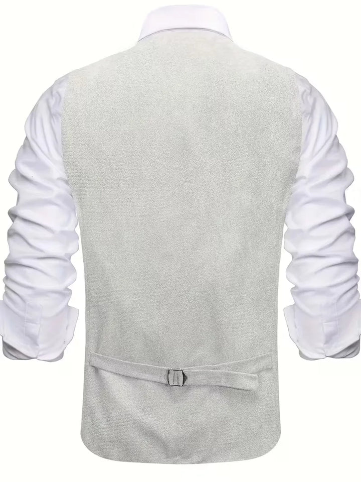 Gilet met V-hals en knopen