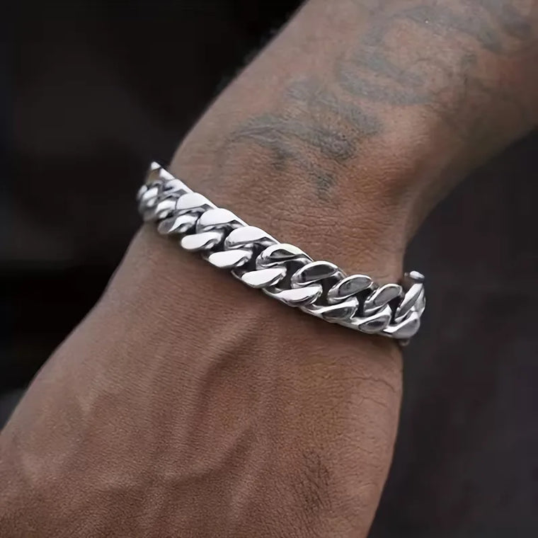 Cuban link armband met lobster clasp