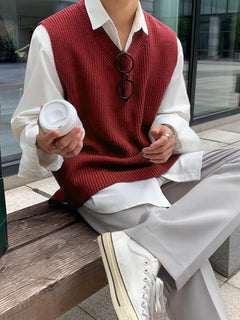 Mouwloos V-neck Vest