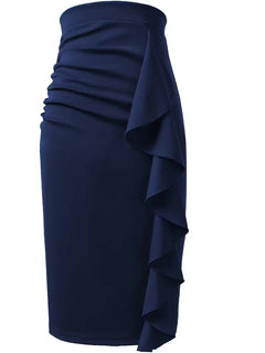 Plooirok met hoge taille