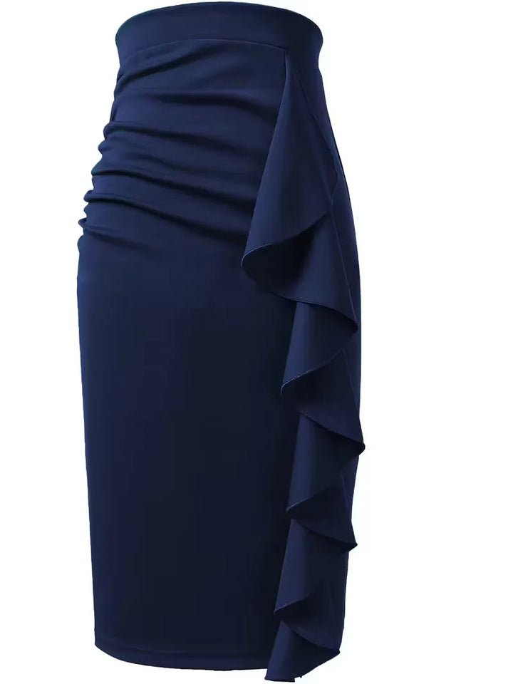 Plooirok met hoge taille