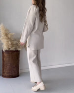 Femke | Dames 2-delige set in de kleur Wit voor dames in stijl ideaal voor de winter