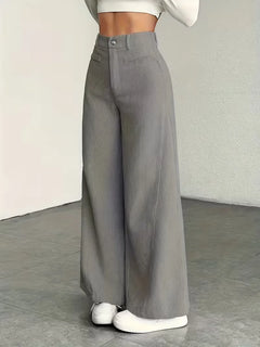 Wide leg broek met hoge taille