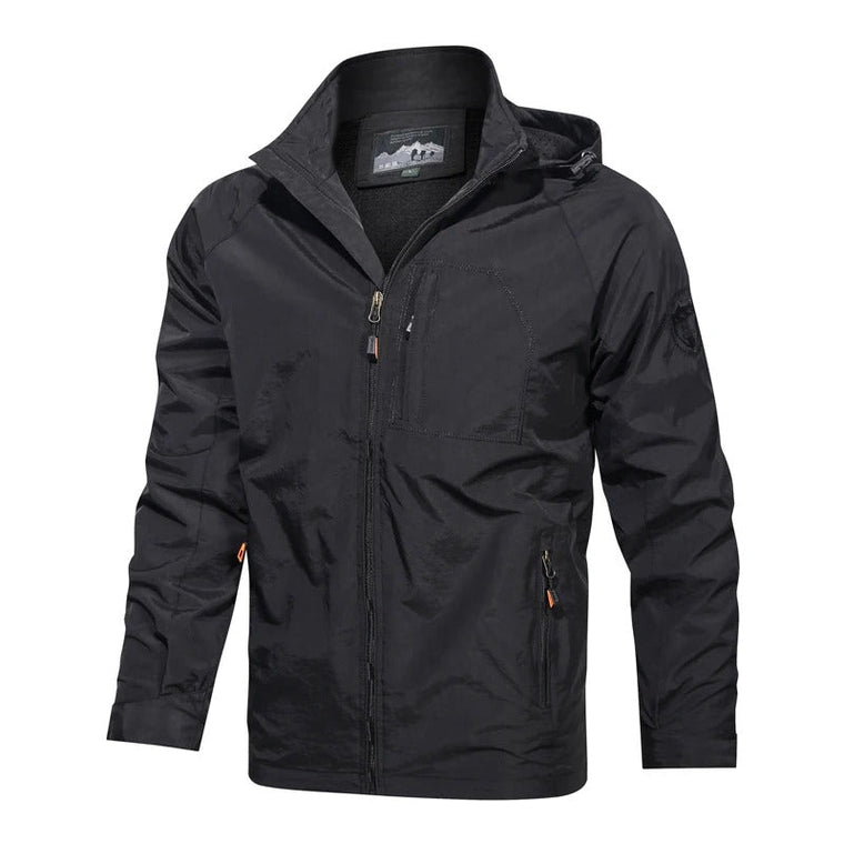 Finn | Heren zomerjas voor outdoor activiteiten in de kleur Zwart voor heren in Outdoor stijl ideaal voor de lente.