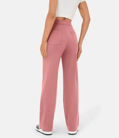 Elastische hoge taille broek gemaakt voor ultiem comfort, perfecte pasvorm en een flatterend silhouet voor elke gelegenheid.