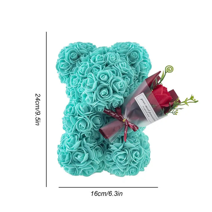 Fleur | Romantyczny pluszowy miś z róż