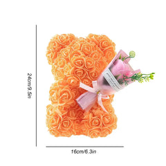 Fleur | Romantyczny pluszowy miś z róż