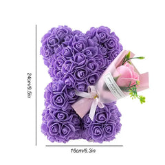 Fleur | Romantyczny pluszowy miś z róż