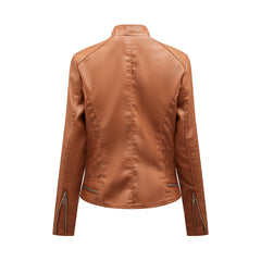 Fleur | Stijlvolle leren jas in de kleur Zwart voor dames in stijl ideaal voor de herfst.