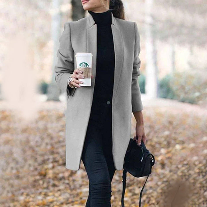 FLOORTJE | Elegante lente jas in de kleur Grijs voor dames in stijl ideaal voor de lente.