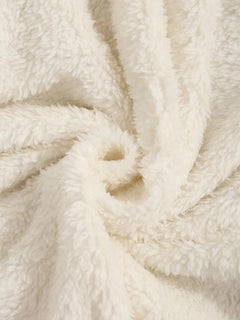Fluffy NY Brooklyn Zipper in de kleur Wit voor dames in Lounge stijl ideaal voor de herfst.